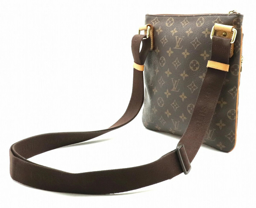 Louis Vuitton Crossbody Shoulder Valmy Bag Gusset Pochette Monogram Brown